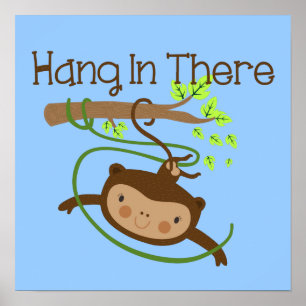 Monkey håller ut där poster