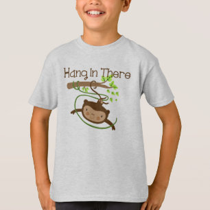 Monkey håller ut där tee shirt