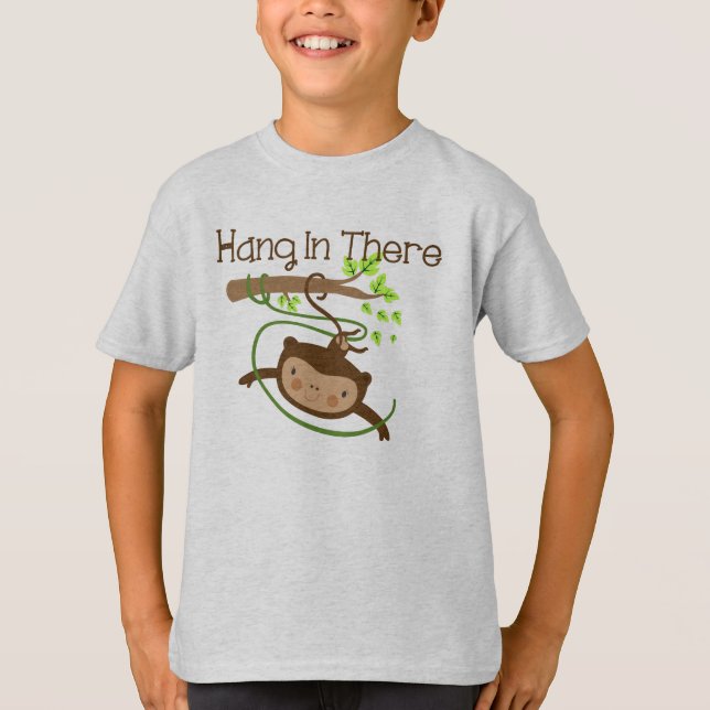 Monkey håller ut där tee shirt (Framsida)