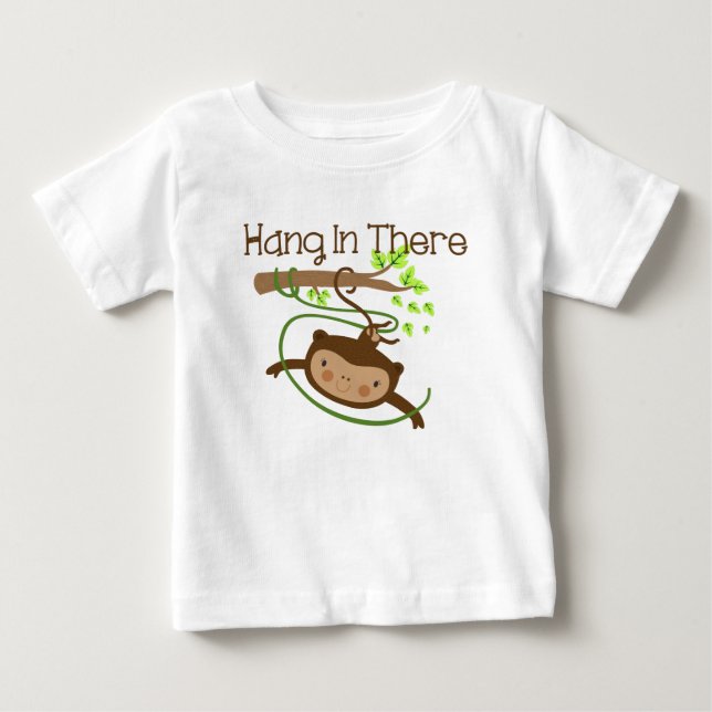 Monkey håller ut där tee shirt (Framsida)