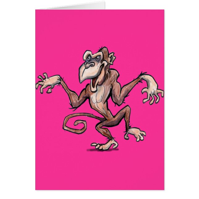 Monkey Hälsningskort (Framsidan)