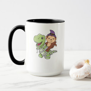 Monkey Happy halloween T-rex Mummy Costume Mugg