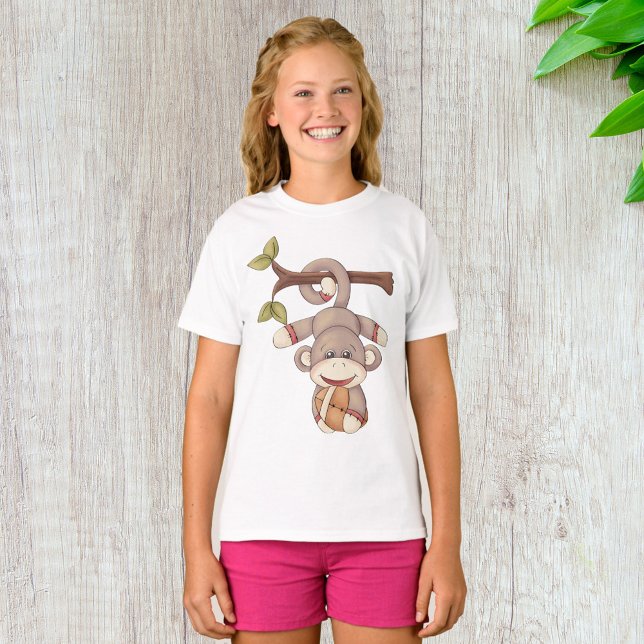 Monkey Holding A Football T Shirt (Skapare uppladdad)