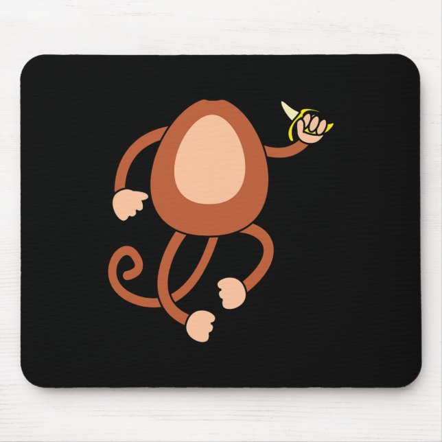 Monkey Holding Nana Costume Roligt Easy Halloween  Musmatta (Framsidan)