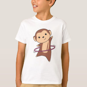 Monkey Hullern Funny Dancing Sport Huller Däck T Shirt