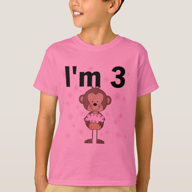 Monkey I är 3 dagars Tshirts och presenter (Framsida)