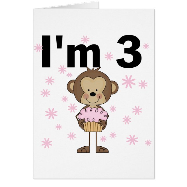 Monkey I är 3 dagars Tshirts och presenter Hälsningskort (Framsidan)
