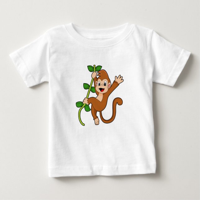 Monkey i Jungle T Shirt (Framsida)