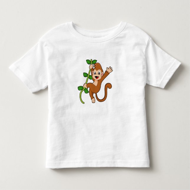 Monkey i Jungle T Shirt (Framsida)