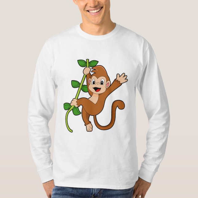 Monkey i Jungle T Shirt (Framsida)