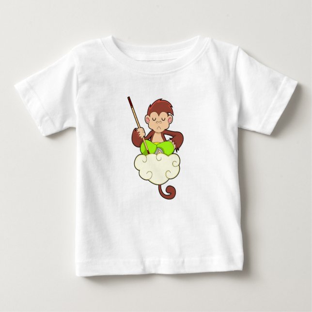 Monkey i Kor har legat på moln T Shirt (Framsida)