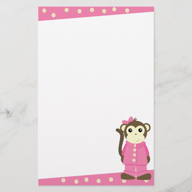 Monkey i Pajamas Brevpapper (Framsida)