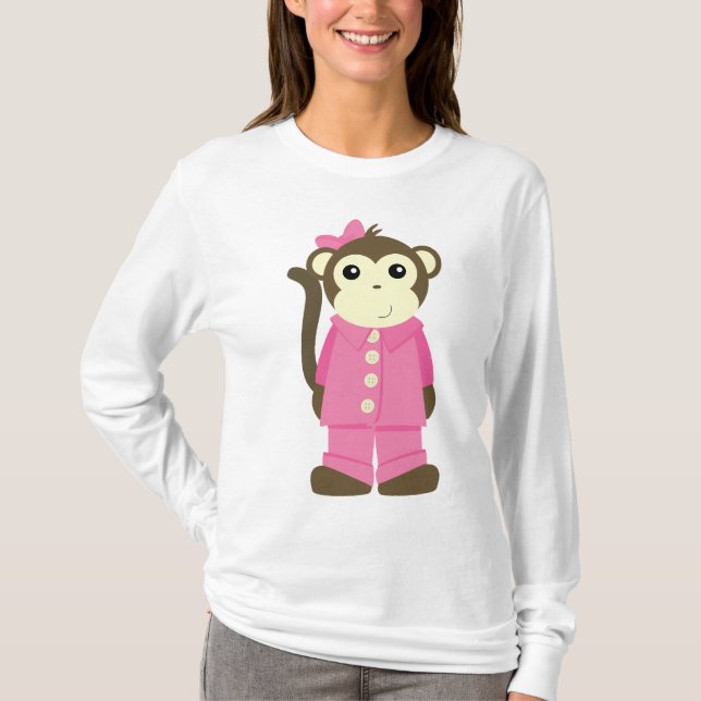 Monkey i Pajamas Tee Shirt (Framsida)