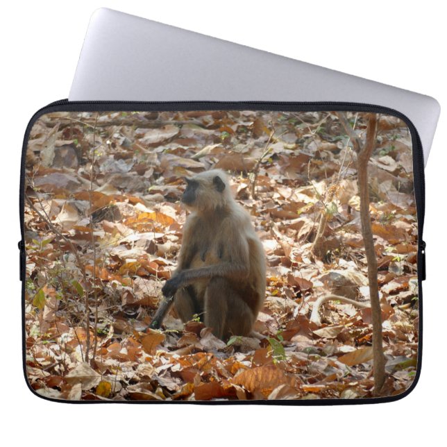 Monkey i torr säsong laptop fodral (Framsidan)
