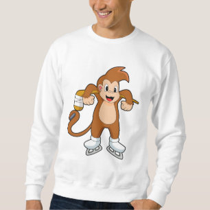 Monkey Ice hockey Ice hockey hockey Lång Ärmad Tröja
