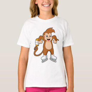 Monkey Ice hockey Ice hockey hockey T Shirt