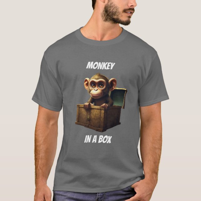MONKEY IN A BOX T SHIRT (Framsida)