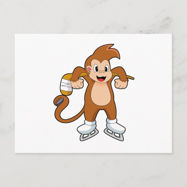 Monkey Ishockey Ishockeyklubba Vykort (Framsida)
