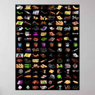 Monkey Island 2-objekt Poster