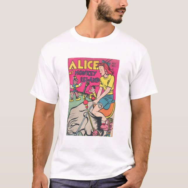 Monkey Island - Pop Arts - Shock rosa Äventyr T Shirt (Framsida)