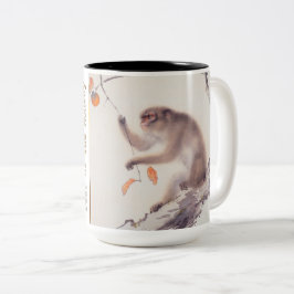 Monkey japansk målning kinesisk Zodiac Mugg