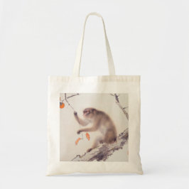 Monkey Japansk Painting China Zodiac Tote Bag Tygkasse