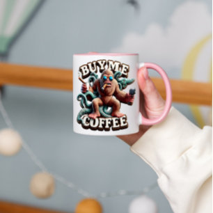 Monkey Java-rån köper en kaffe åt mig Mugg