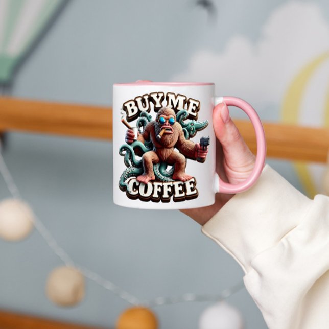 Monkey Java-rån köper en kaffe åt mig Mugg (Skapare uppladdad)