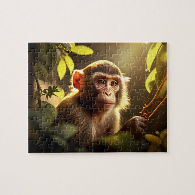 Monkey Jigszawa Puzzle - Jungle Pussel (Horisontell)