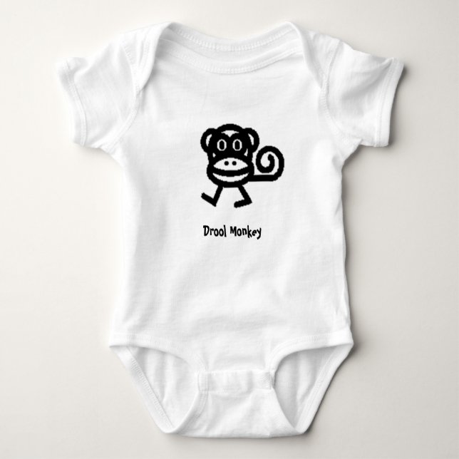 monkey.jpg dreglar apan t shirt (Framsida)