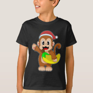 Monkey jul Banana T Shirt