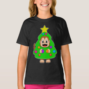 Monkey jul Julgran T Shirt