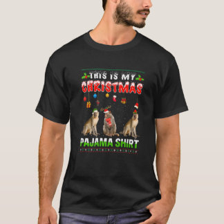 Monkey Julafton Animals Square det här är min julp T Shirt