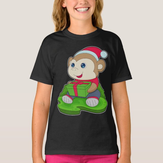 Monkey jultomat t shirt (Framsida)