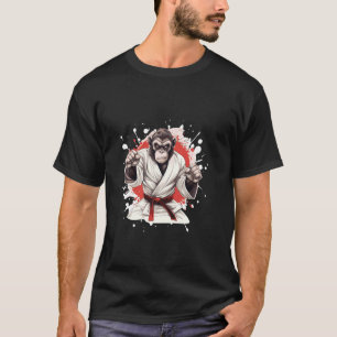 Monkey Karate Animal Fighter Judo T Shirt