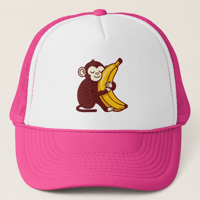 Monkey Kärlek Banana Keps (Framsida)
