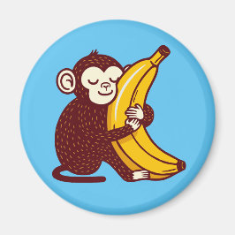 Monkey Kärlek Banana Magnet