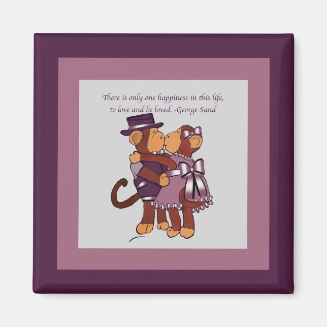 Monkey Kärlek Magnet (Framsidan)