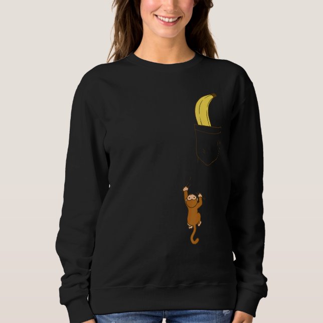 Monkey Klibs A för att få banancitrusfrukt T Shirt (Framsida)