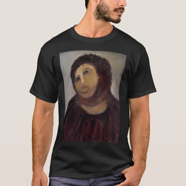 Monkey Kristus Monkey Jesus T Shirt (Framsida)