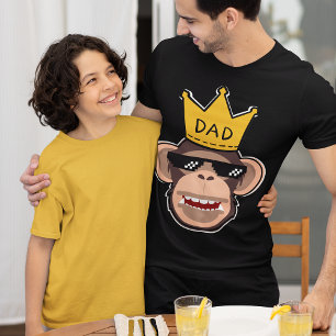 Monkey Kung Pappa Wasslass Manar Stil T Shirt
