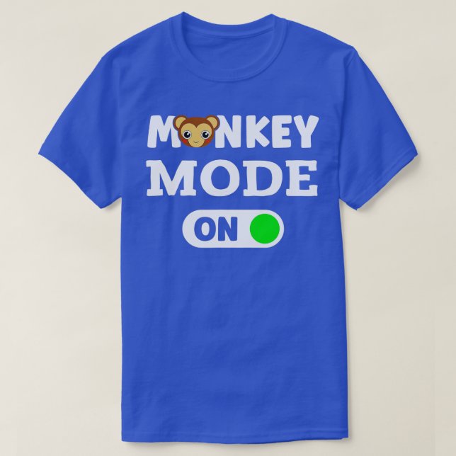 Monkey-läge på apa på djur t shirt (Design framsida)