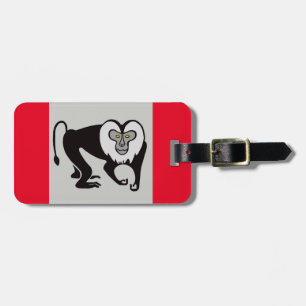 Monkey - Lejon-stjärtad MACAQUE - Wildlife Red Bagagebricka