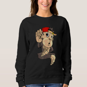Monkey Listening T Shirt