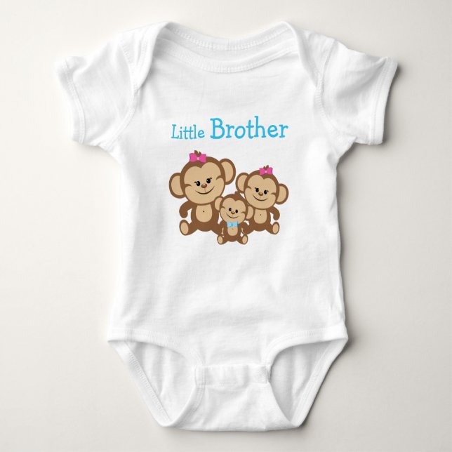 Monkey Little Brother Tee Shirt (Framsida)