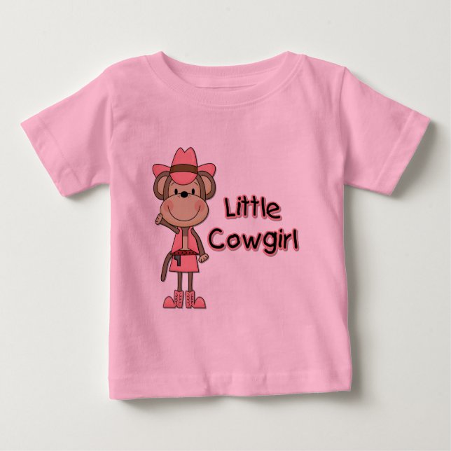 Monkey Little Cowgirl Tshirts och Gifts (Framsida)