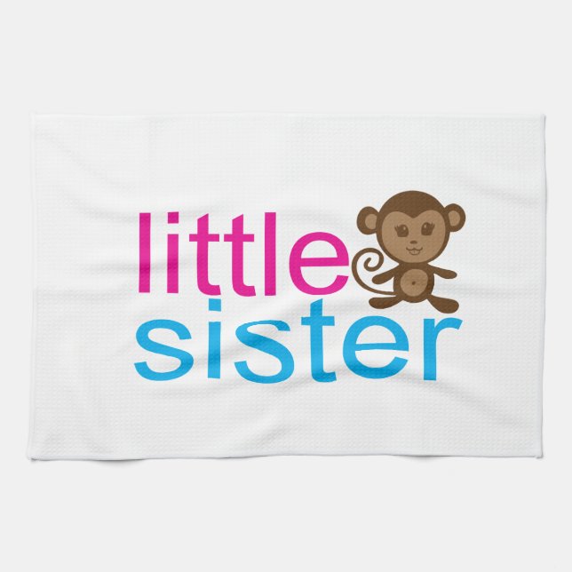 Monkey Little Sister Kökshandduk (Horisontell)