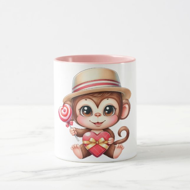 Monkey love Mug Mugg (Center)