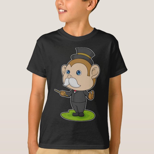 Monkey Magician Magic trollspö T Shirt (Framsida)