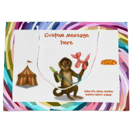 Monkey making balloon animals